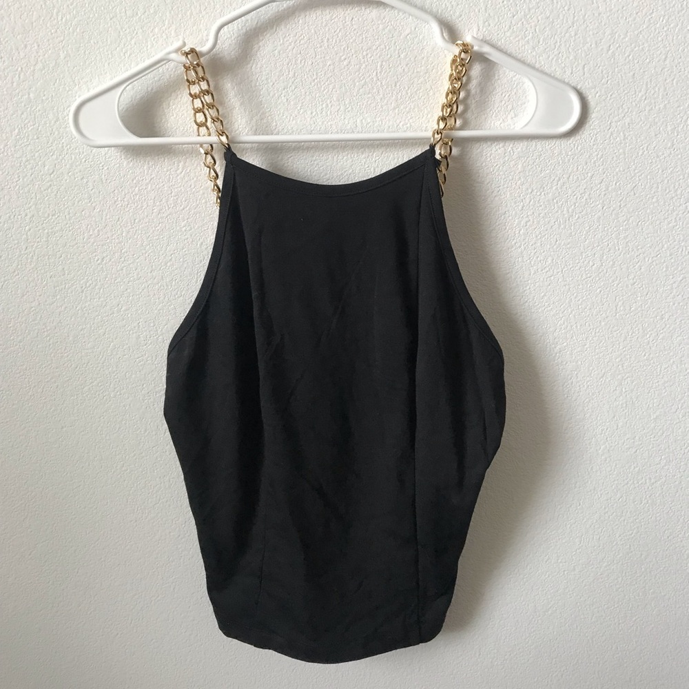 UO Eva Chain Strap Tank (Black)